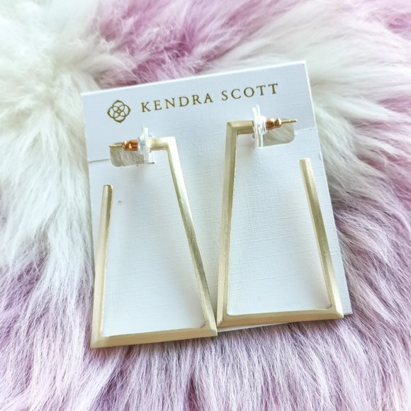 Kendra Scott Gold Easton Hoop Earrings - Picture 1 of 3